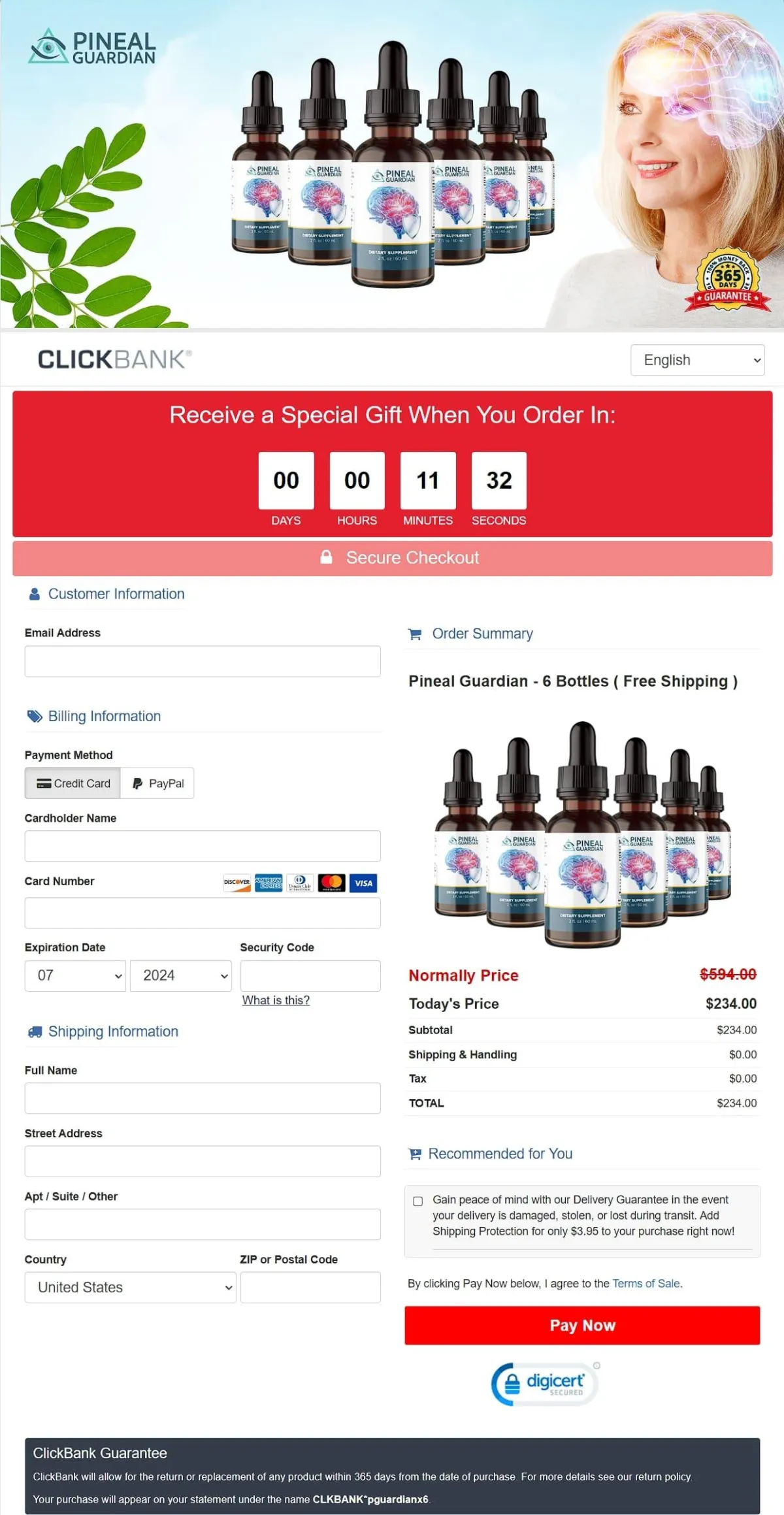 Pineal Guardian-Secure-Checkout